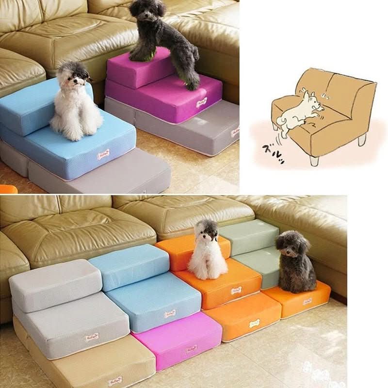 Kalsten | DOGSTEP PRO – Luxury Dog Stair for Joint-Friendly Climbing onto Sofa & Bed