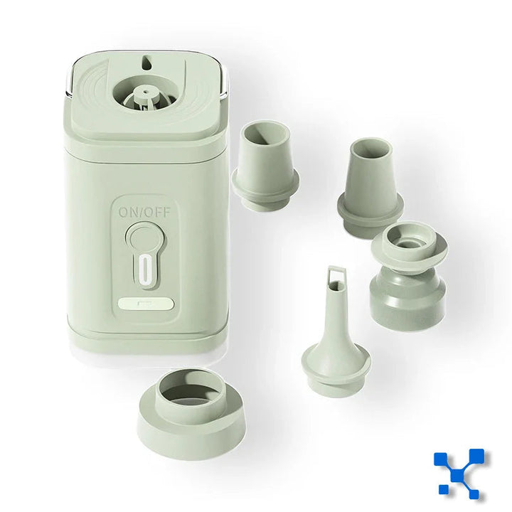 Mini air pump USB-C with 5 nozzles – 200 L/min | Kalsten