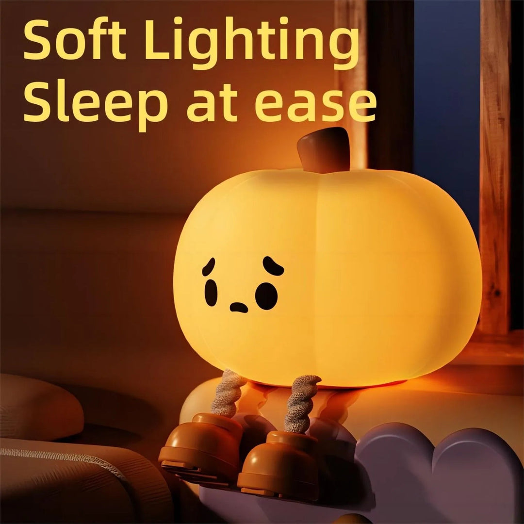 Sad Pumpkin Touch Sensor Lamp Decor | Noxord