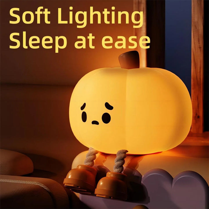Sad Pumpkin Touch Sensor Lamp Decor | Noxord