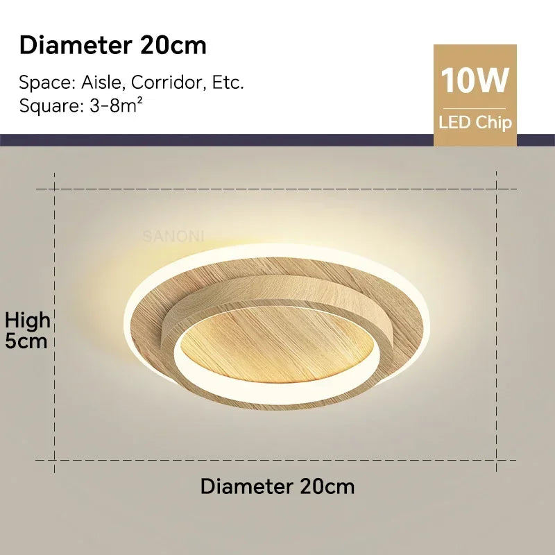 Modern LED Aisle Ceiling Light Chandelier - Indoor Lighting Fixture for Corridor, Stairs, Foyer, Balcony, Bedroom, Bathroom | Kalsten