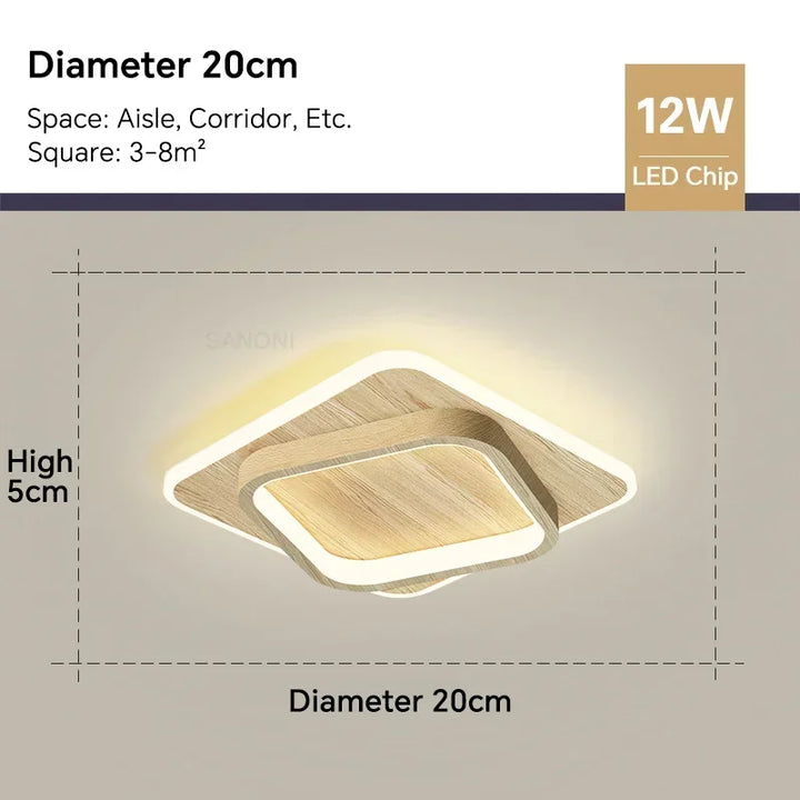 Modern LED Aisle Ceiling Light Chandelier - Indoor Lighting Fixture for Corridor, Stairs, Foyer, Balcony, Bedroom, Bathroom | Kalsten
