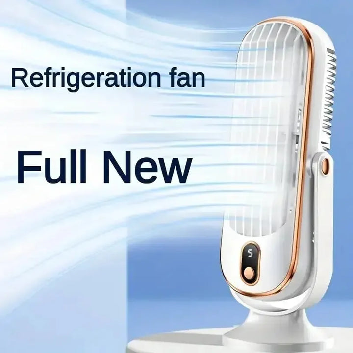 Large Battery Dual Motor Household Small Air Cooler, 5-speed Air Cooling Fan 720 ° Surround Air Blower, Portable USB Fan | Kalsten