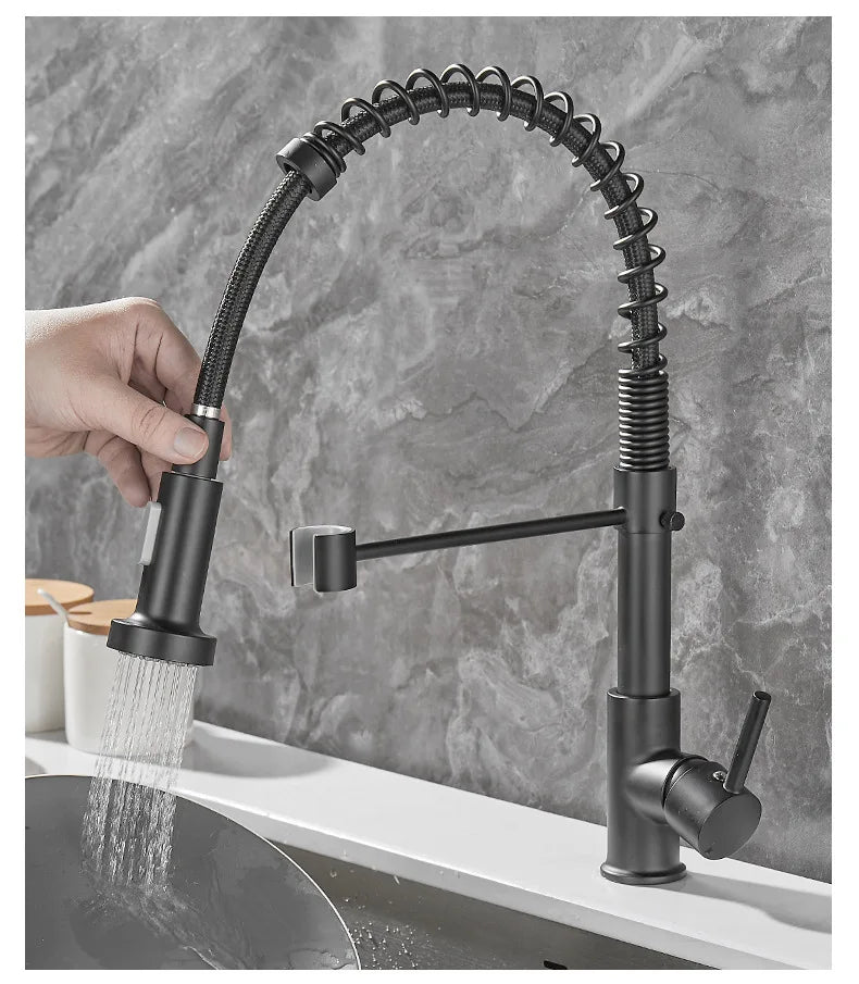 Faucet with Double Outlet – High-Quality Faucet for Flexible Washing, Easy Installation, Ideal for Modern Kitchens, Swiveling and Durable | Kalsten