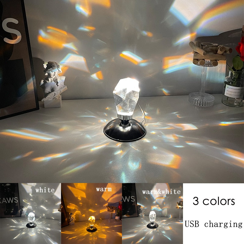Luxury Crystal Stone Atmosphere Lamp | Kalsten
