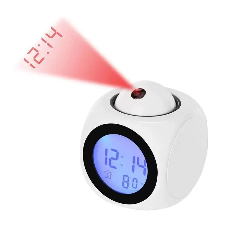 Kalsten | AlarmBeam Projection Clock with Temperature and Dual Alarm – LED Display
