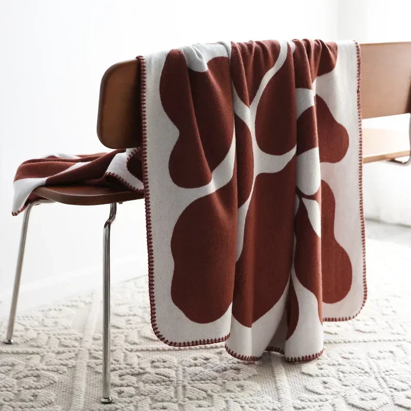 Kalsten | NordLuxe | Jacquard Throw Blanket | Imitation Cashmere | Soft & Warm | Sofa Throw & Bedspread in Nordic Style