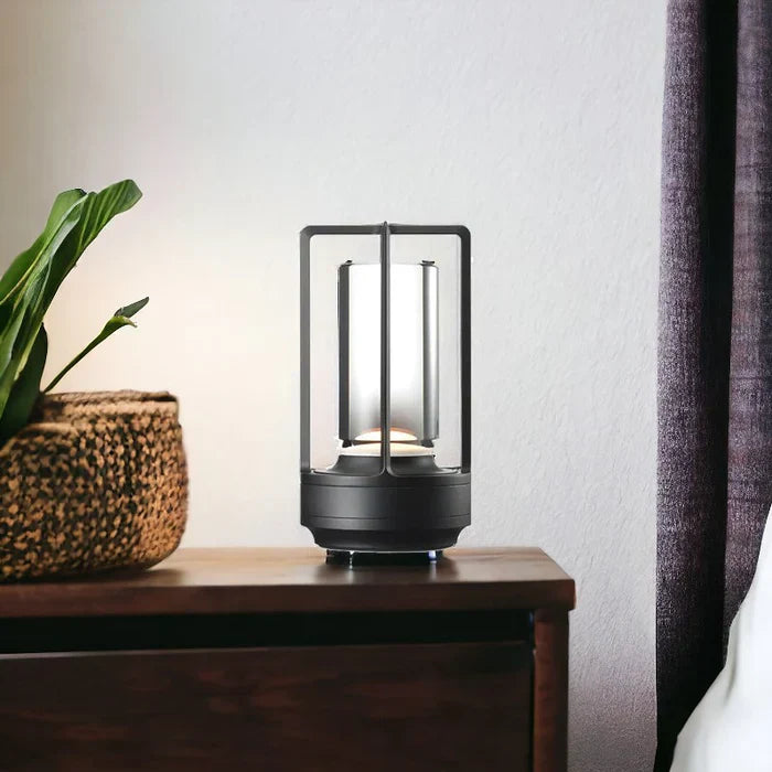 Warm LED Cordless Table Lamp – Battery Operated Nordic Design - LED with Touch Control, Suitable for Bedroom, Home, Outdoor - Ideal Night Light | Kalsten