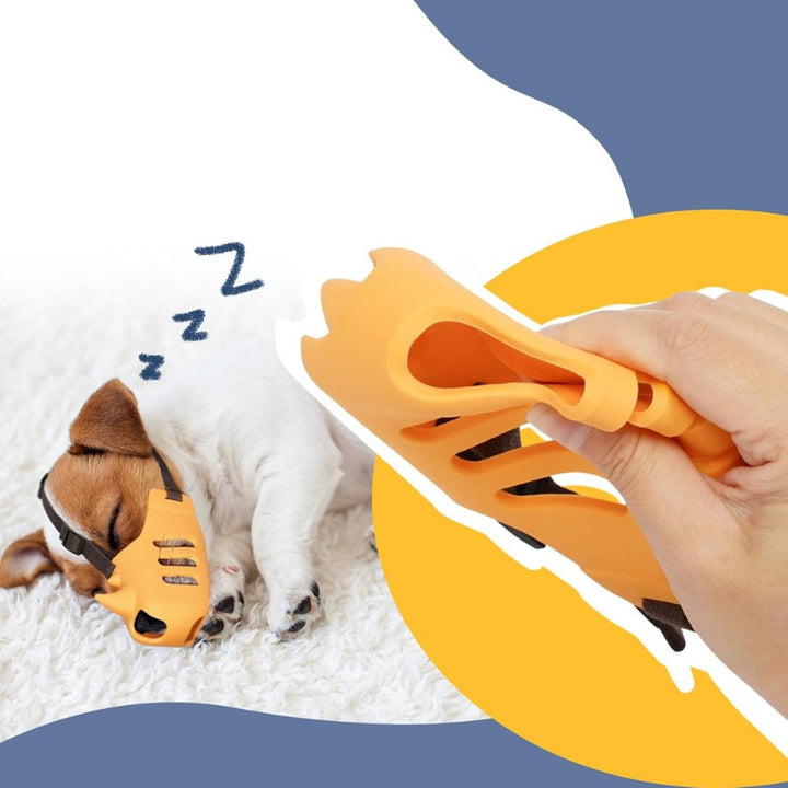 SecureGuard Adjustable Dog Muzzle – Breathable and Comfortable for Better Control over Biting and Chewing | Kalsten