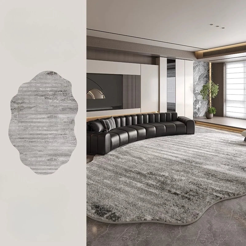 Kalsten | Irregular Plush Rug Light Luxury Washable for Bedroom and Living Room