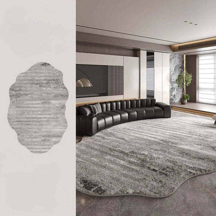 Kalsten | Irregular Plush Rug Light Luxury Washable for Bedroom and Living Room