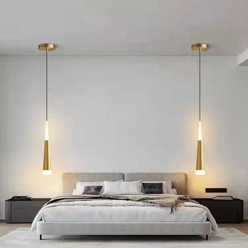 Nordic LED Pendant Lamp – Long Hanging Wire Chandelier for Bedroom, Living Room, Dining Room, and Study – Modern Home Decor Light Fixture | Kalsten