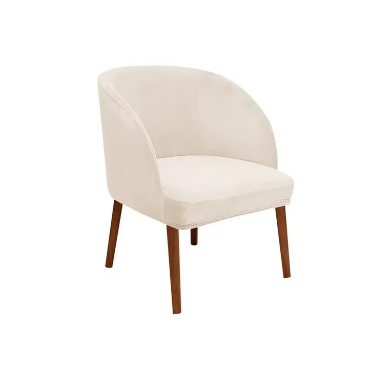 Kalsten | Armchair Slipcover with Elastic Fit for Curved Armrest Dining Chairs