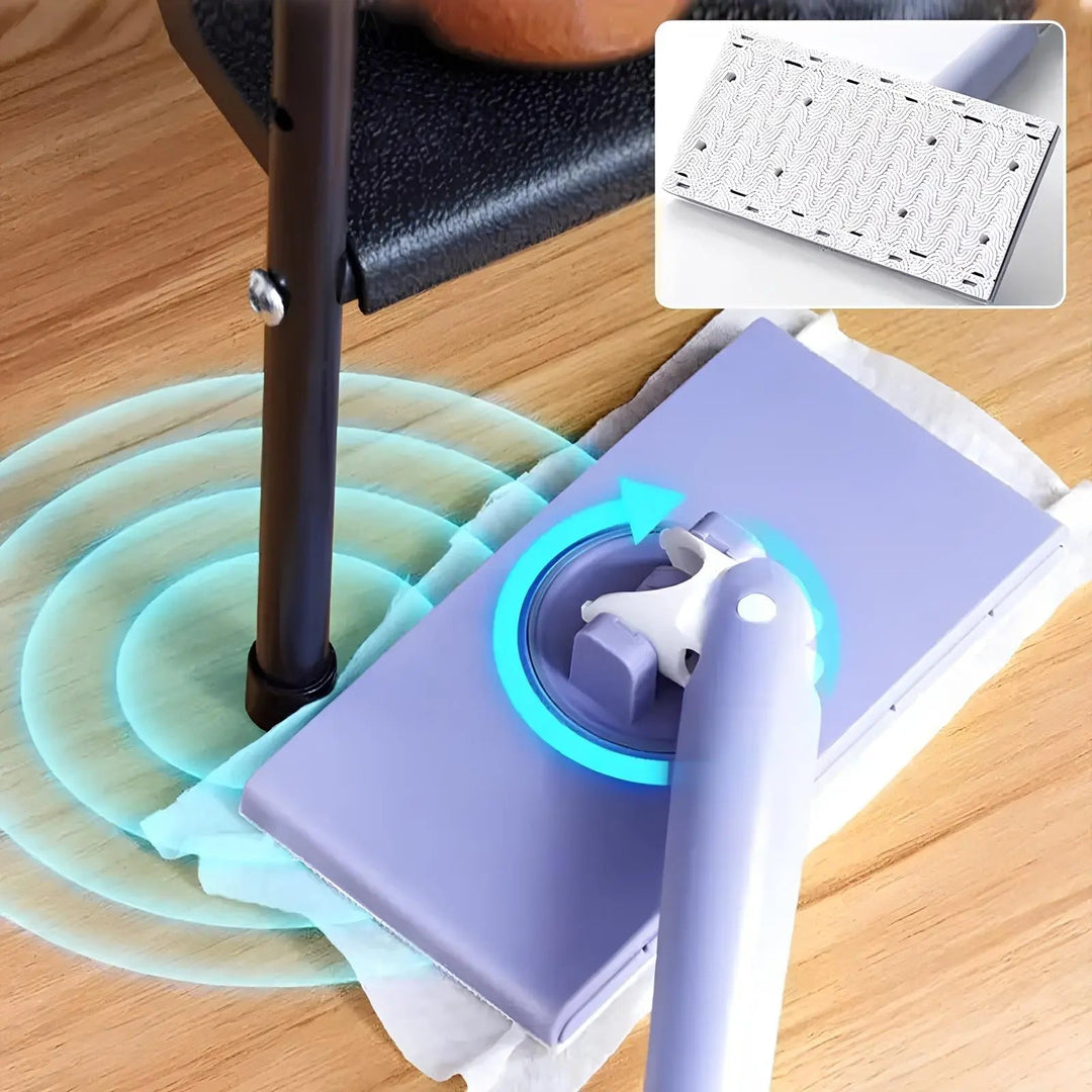 Kalsten | Self-changable flat mop (NOW 180% larger) + 4 cleaning cloths