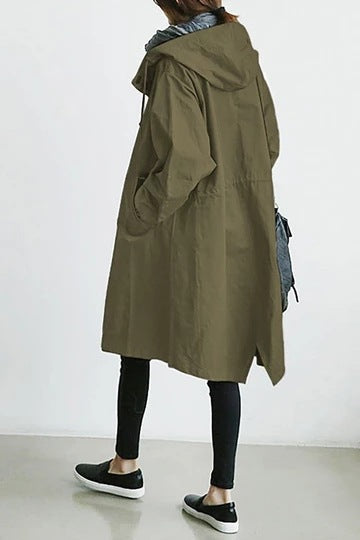 Kalsten | Windproof Women's Trench Coat with Hood