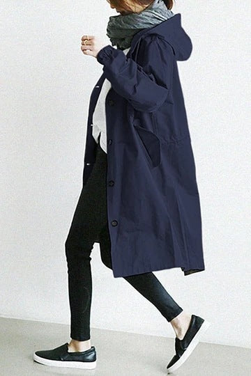 Kalsten | Windproof Women's Trench Coat with Hood