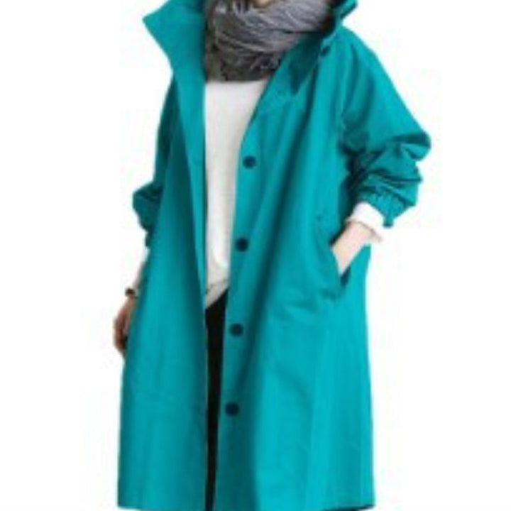 Kalsten | Windproof Women's Trench Coat with Hood