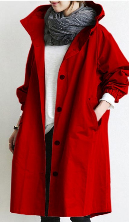 Kalsten | Windproof Women's Trench Coat with Hood