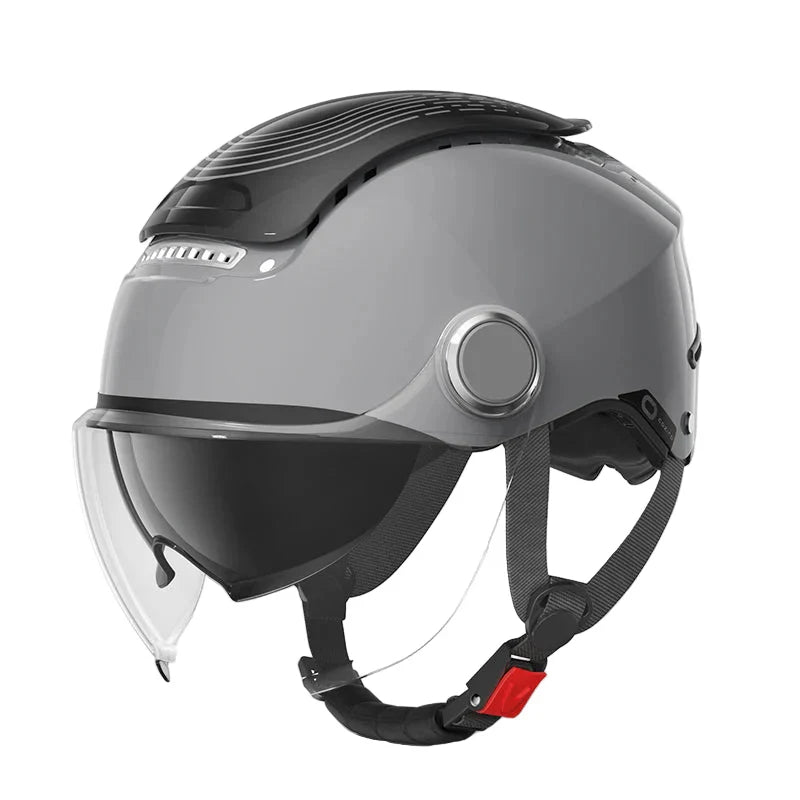 Kalsten | Open Face Motorcycle Helmet with Dual Lenses & Breathable Summer Design – RiderMax