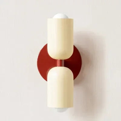 Kalsten | Nordic LED Wall Lamp Modern Minimalist Cream Double Head Lights For Living Room Bedroom Besides Study Indoor Decoration Fixture