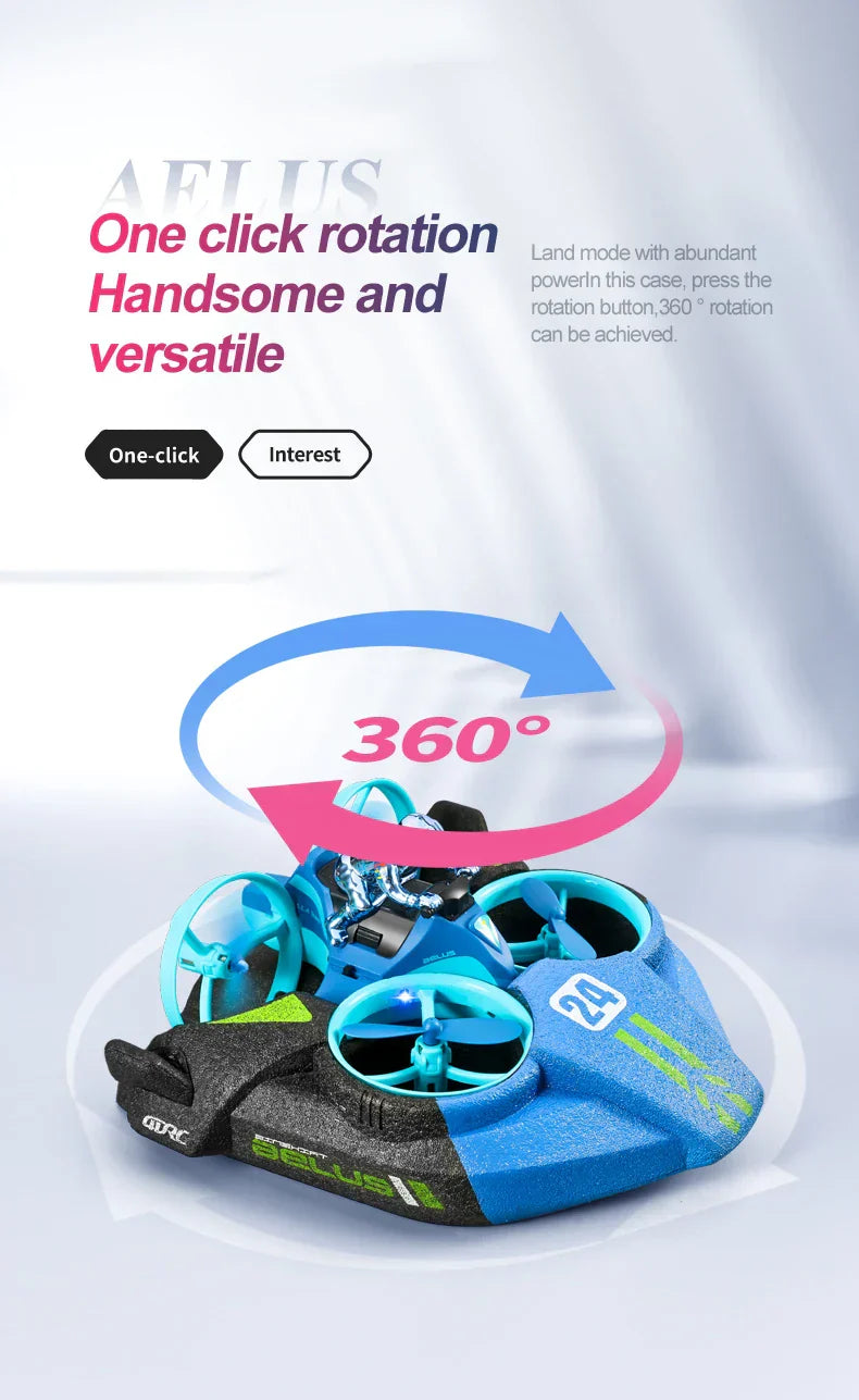 Kalsten | RC 3 in 1 Sea Land And Air Flying Boat Car Toy