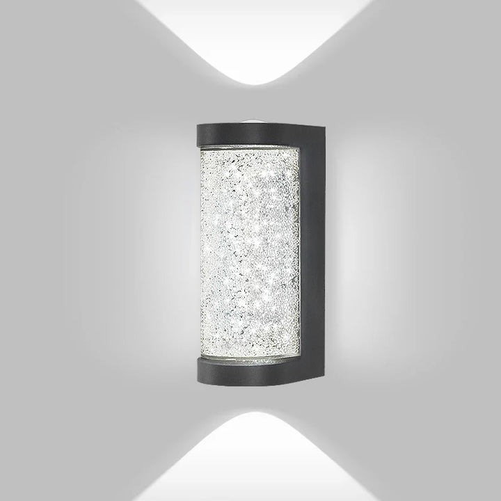 Modern Waterproof LED Outdoor Wall Lamp – Crystal Wall Sconce for Garden, Patio, and Doorway Lighting | Kalsten