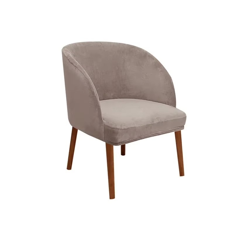 Kalsten | Armchair Slipcover with Elastic Fit for Curved Armrest Dining Chairs