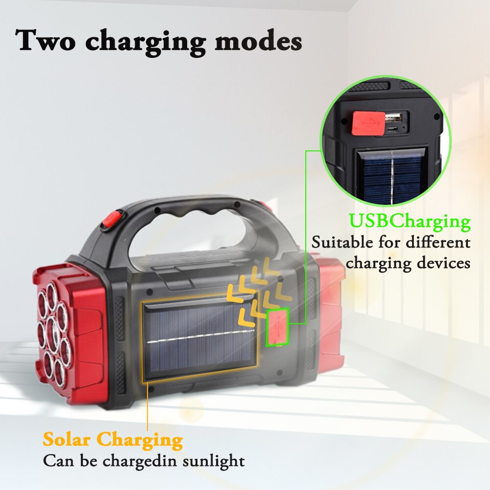 Kalsten | Solar Blast Powerful Power Bank LED Flashlight