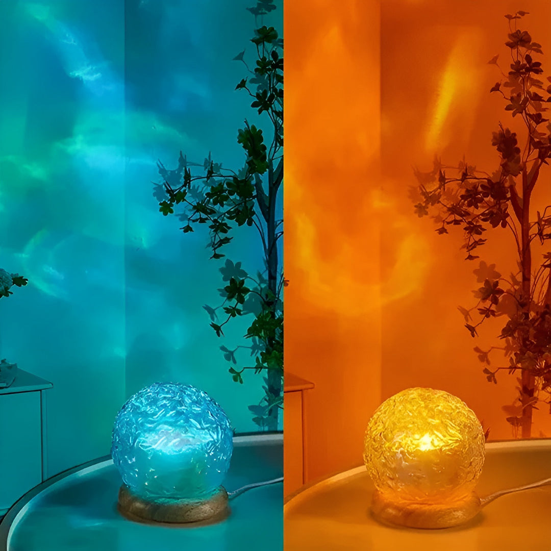 Projection lamp with wave light – Relaxing mood lighting for table or bedroom | Kalsten
