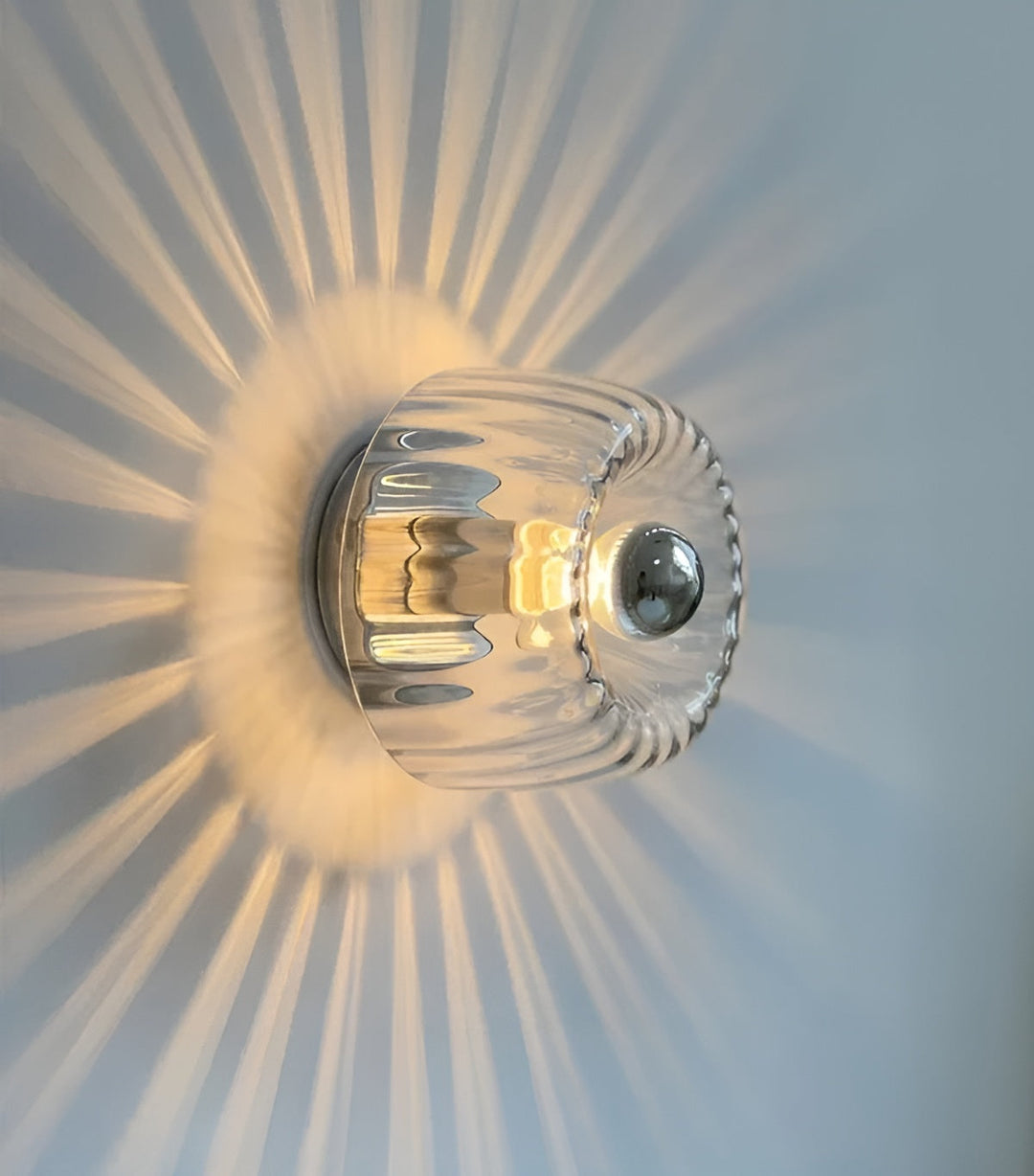 ScandiElegance Wall Lamp – Modern Glass Lighting with Bauhaus Charm Noxord