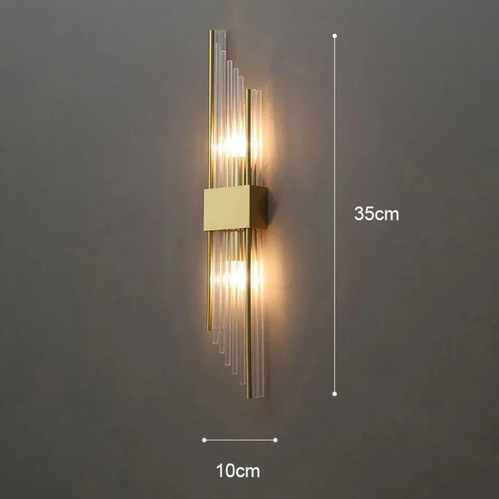 Light Luxury LED Wall Lamp - Modern Gold Wall Light for Living Room, Bedroom, Bedside, Stairs, Wall Sconce Home Decor | Kalsten