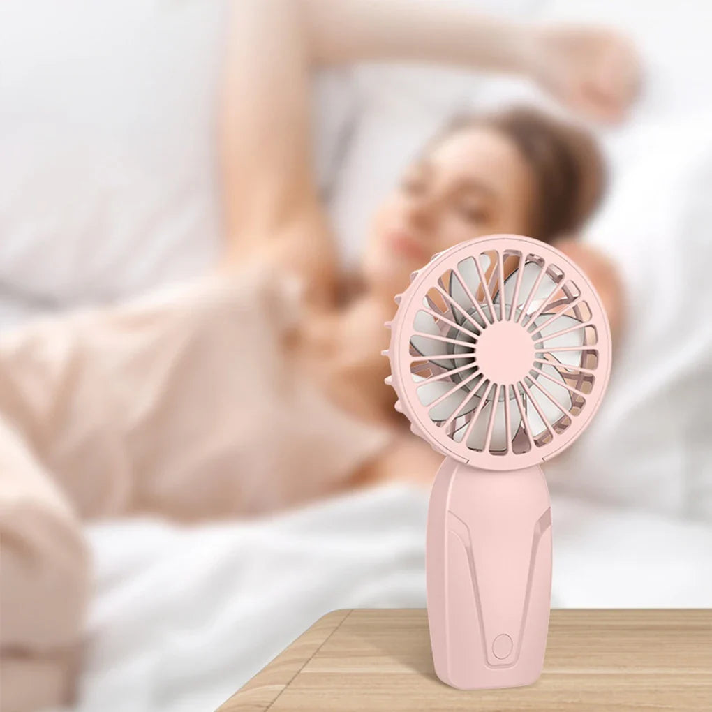 Portable Handheld Mini Fan – Lightweight ABS USB Rechargeable Pocket Fan for On-the-Go Cooling | Kalsten