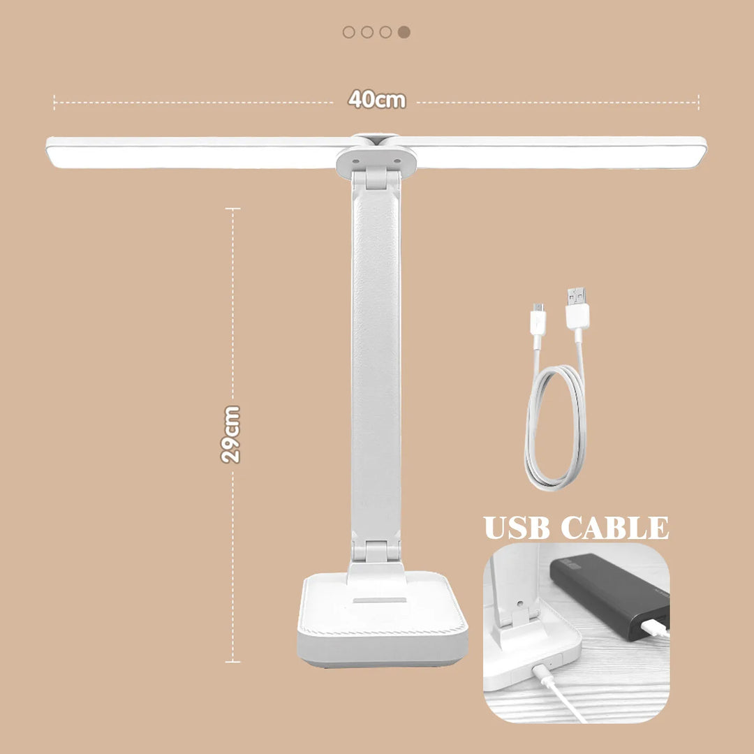 LED Table Lamp | Reading Light | USB Rechargeable. Dimmable & Touch-Controlled for Reading | Kalsten