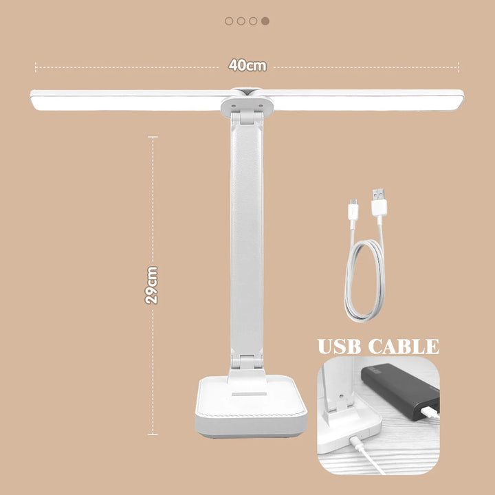 LED Table Lamp | Reading Light | USB Rechargeable. Dimmable & Touch-Controlled for Reading | Kalsten