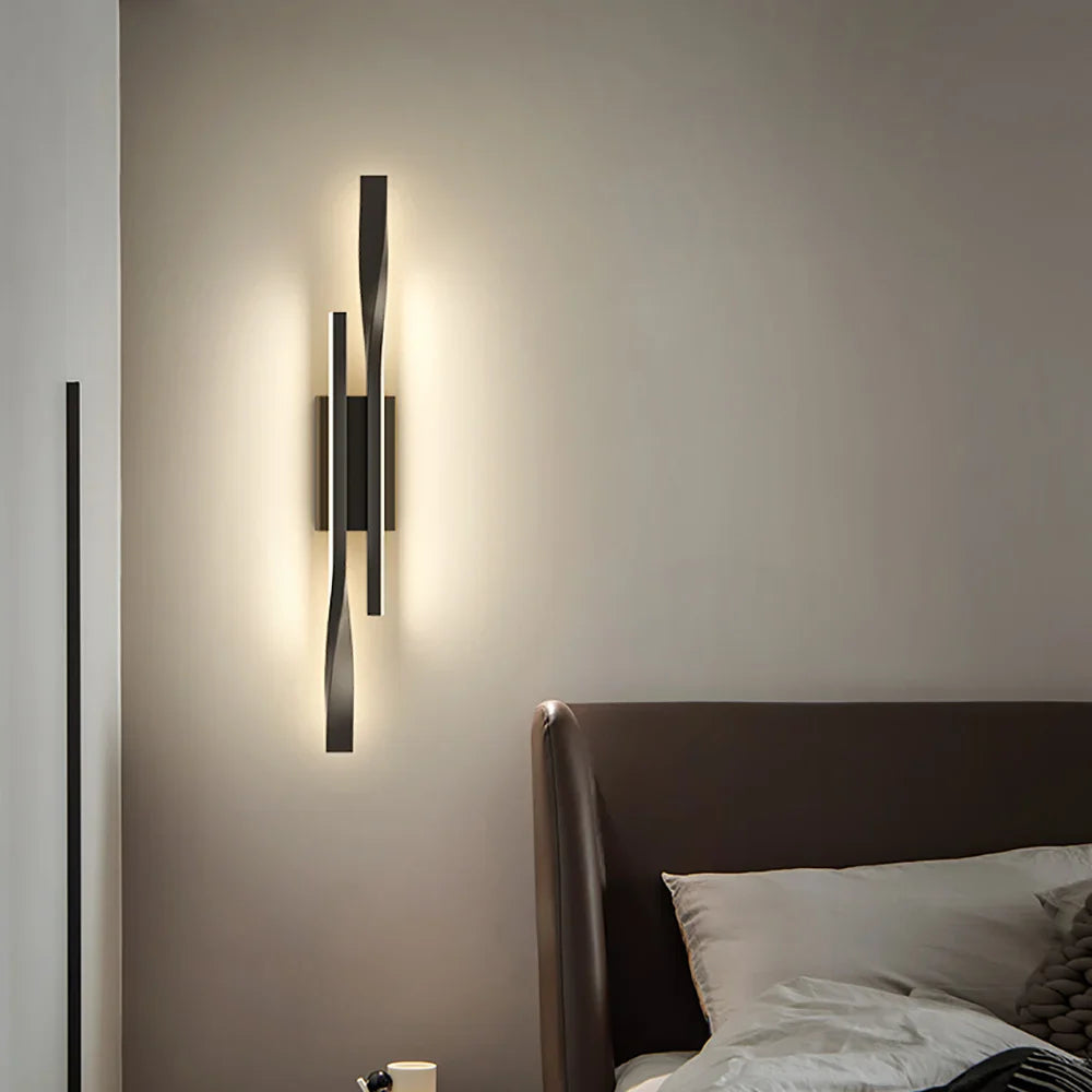 Modern LED Long Strip Wall Lamp – Luxury Creative Bedside & Living Room Light, Simple Nordic Design for Bedroom, TV Wall, and Interior Decoration | Kalsten