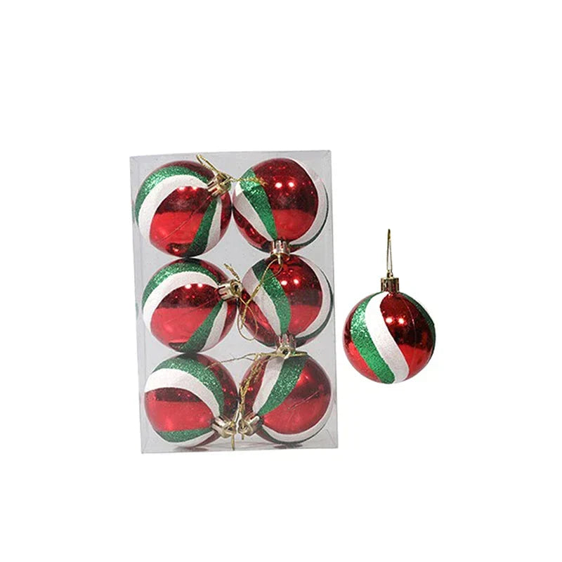 Elegant Snowflake Christmas Baubles Set – High-quality Christmas ornaments in red, white and gold, perfect for festive tree decoration at Christmas | Noxord