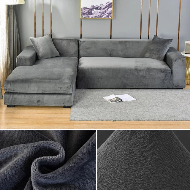 Elastic Velvet Sofa Cover