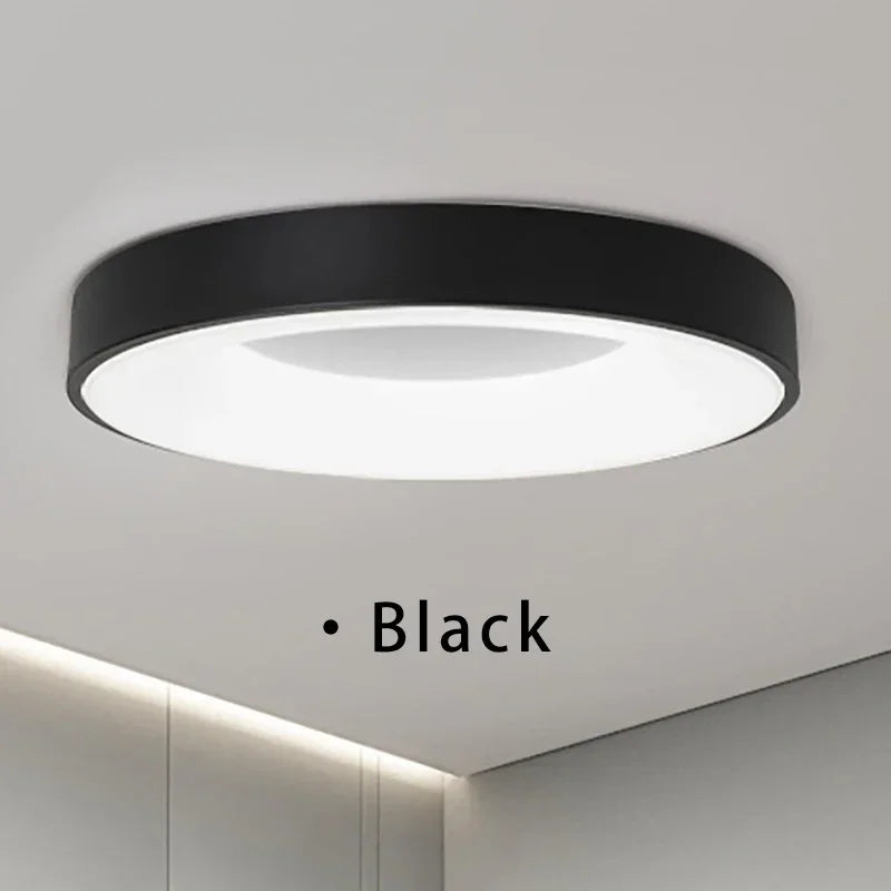 Modern Macaron LED Ceiling Light – Adjustable Circular Design with Remote Dimming for Bedroom, Living Room, and Corridor | Kalsten