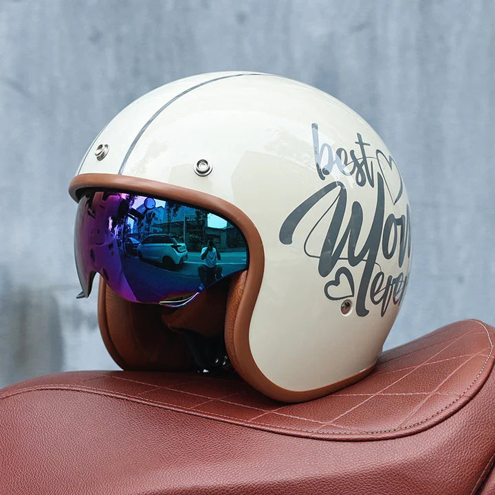 Kalsten | Retro Motorcycle Helmet 3/4 Open Face – Valor