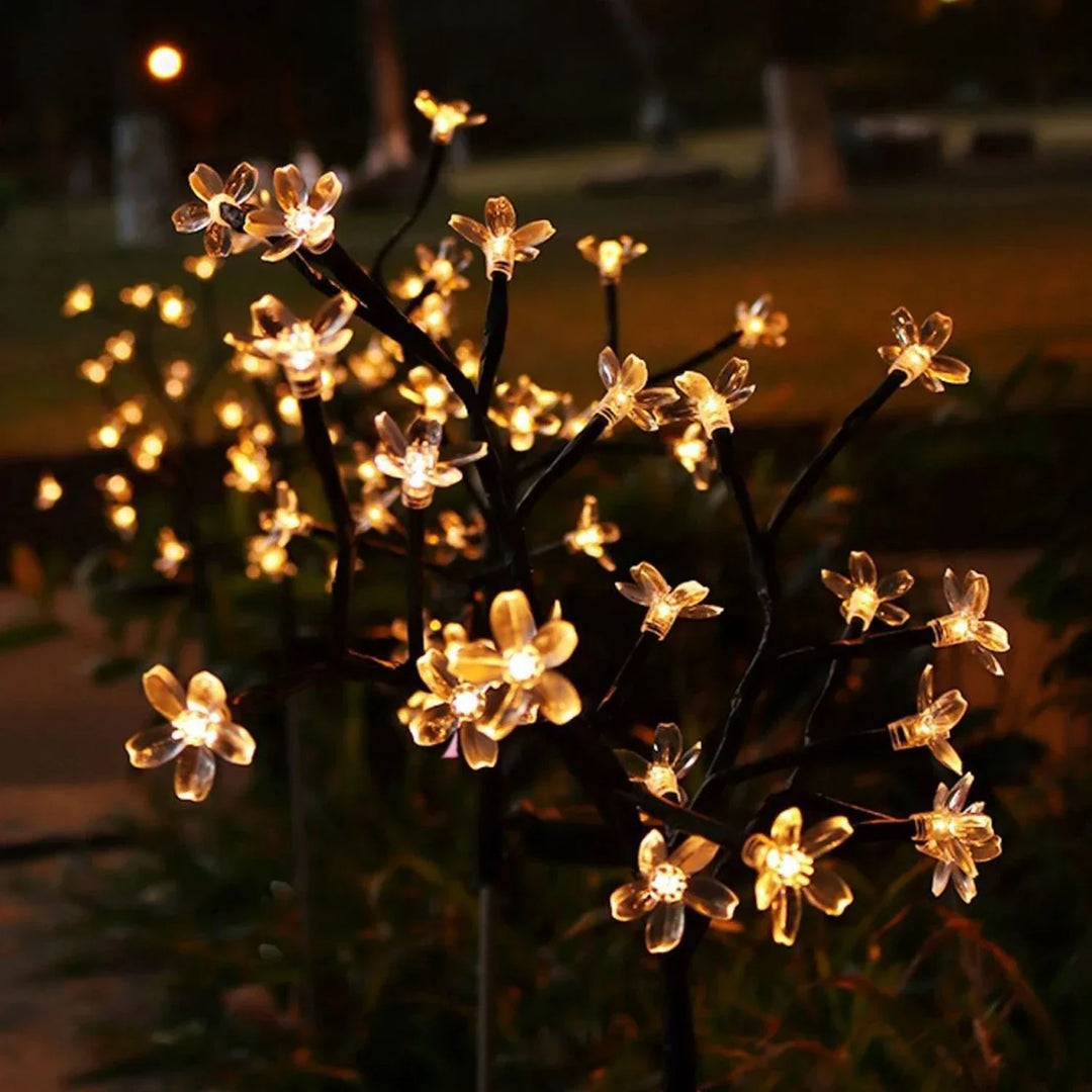 Sakura Tree Solar Flower Pathway Outdoor Lights | Noxord