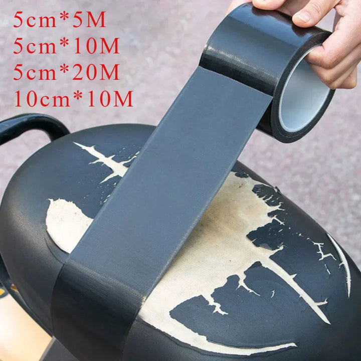Kalsten | LederFixx Self-adhesive Leather Repair Tape | PU Material | Waterproof & Cuttable | 5 cm × 5/10/20 m & 10 cm × 10 m | Black