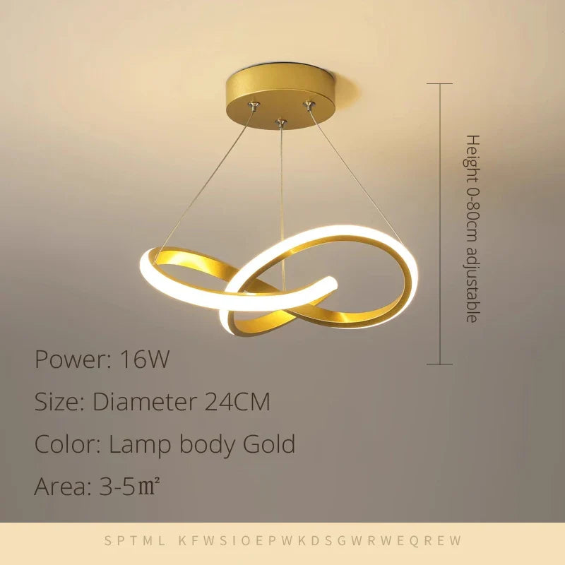 Modern LED Pendant Light Chandelier - Elegant Hanging Lamp for Versatile Spaces | Kalsten