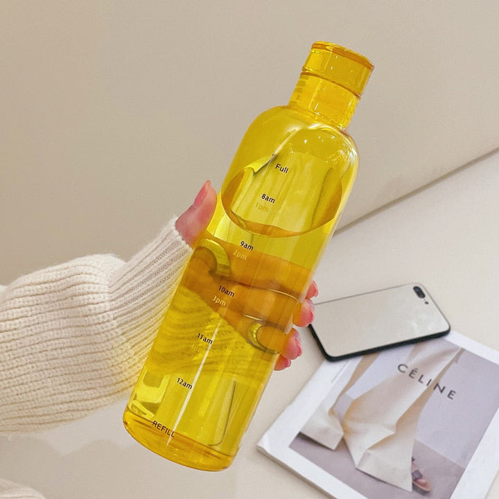 Kalsten | Time Scale Heat-Resistant Glass Water Bottle