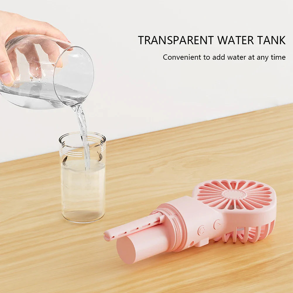 Handheld Mini Air Conditioner USB Rechargeable Portable Humidifier Mist Cooler Cooling Spray Humidifier Fan for Home/Office/Dorm | Kalsten