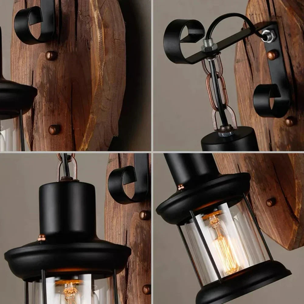 Kalsten | Retro Lantern Lamp Industrial Lantern Wall Light