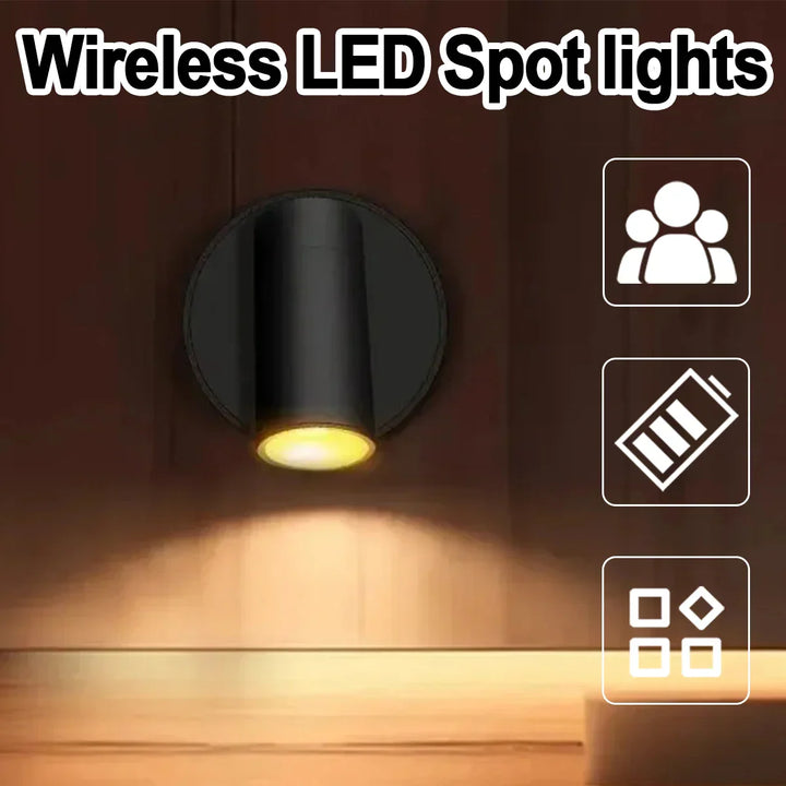 Magnetic Wireless LED Rechargeable Wall Spot Light | Kalsten
