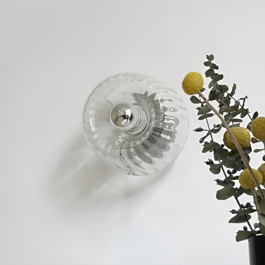 ScandiElegance Wall Lamp – Modern Glass Lighting with Bauhaus Charm Noxord