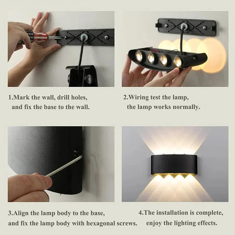 Kalsten | Modern lighting, indoor or outdoor: The versatile LED wall lamp