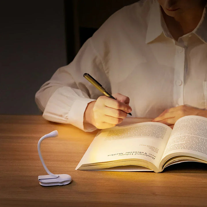 USB Rechargeable Clip Book Light – Dimmable