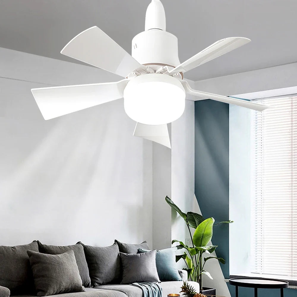 30W E27 Ceiling Fan Light with Remote - LED Dimming Function, Intelligent Silent Fan for Bedroom & Living Room | Kalsten